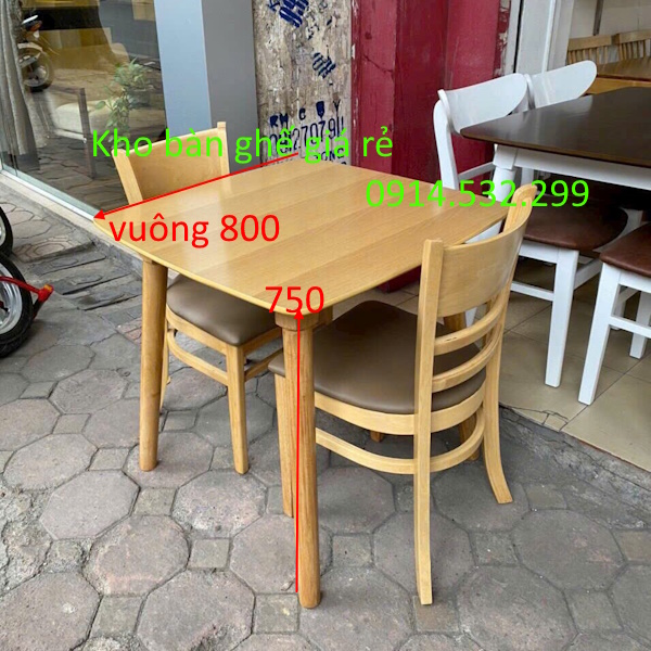 Bộ bàn ăn 2 người chân tròn