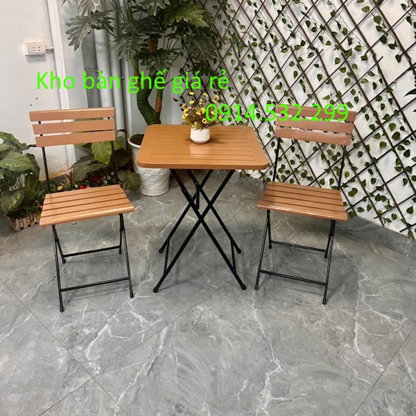 bàn ghế cafe gấp gọn