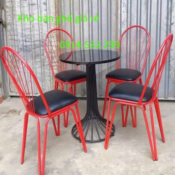 bộ bàn ghế sắt ngoài trời