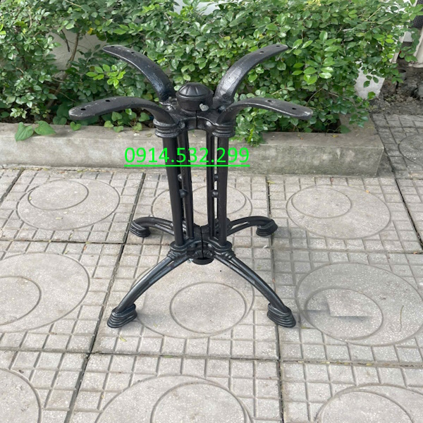 chân bàn gang 4 chân chập