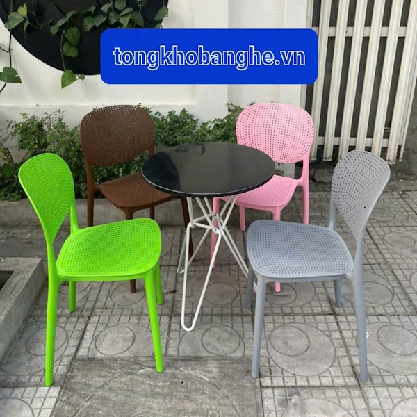 ghế nhựa đúc giả mây