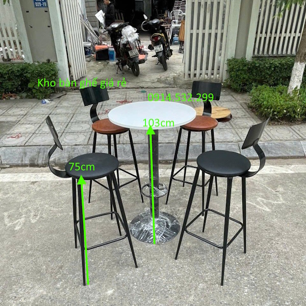 ghế quầy bar chân sắt