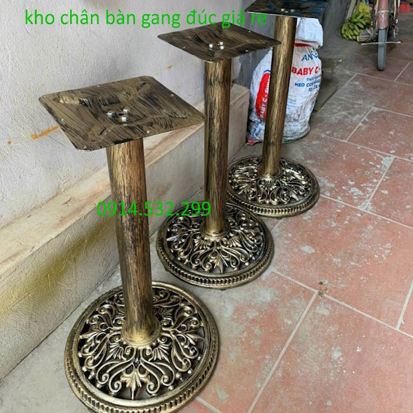 Mẫu chân bàn gang đúc cho quán cafe